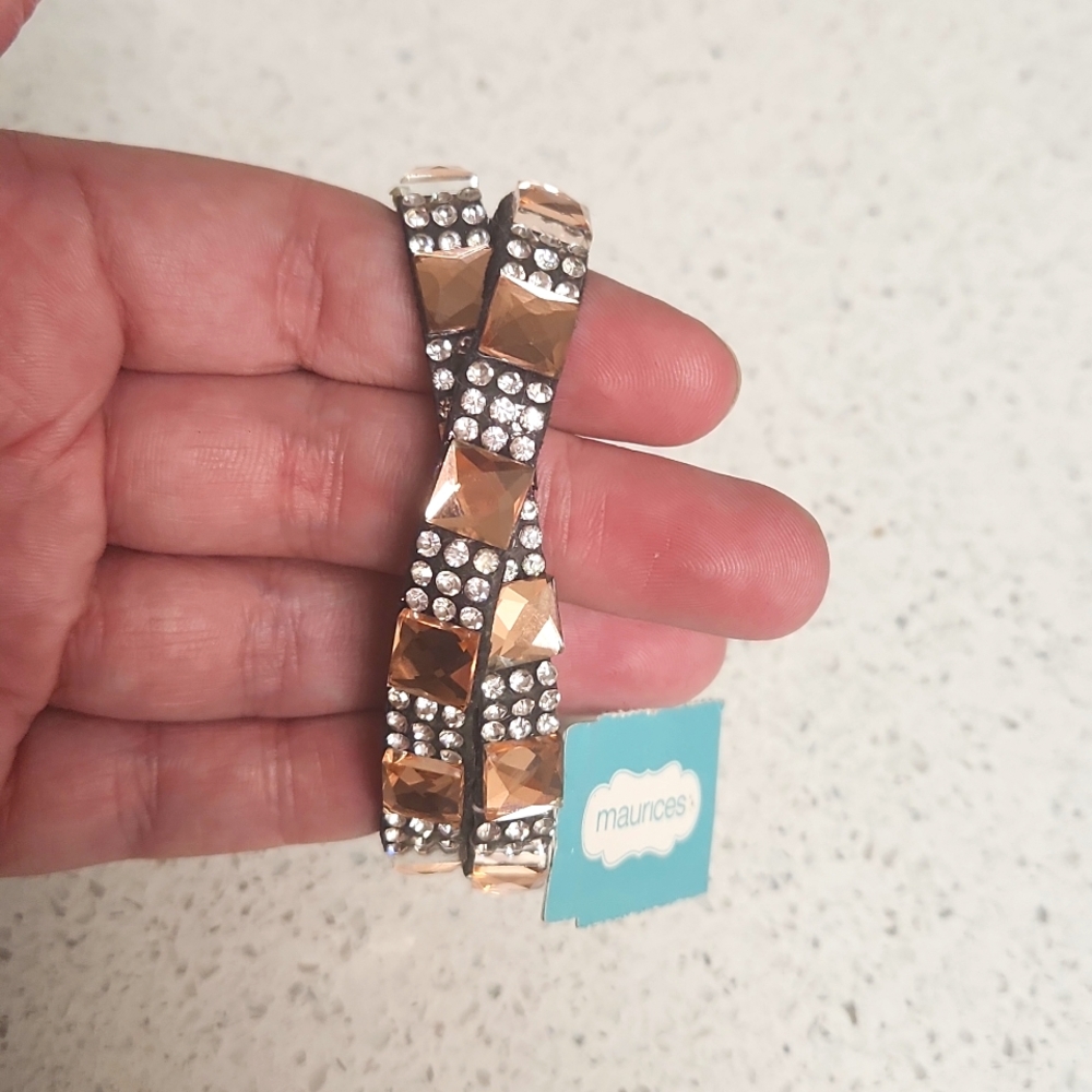 Maurices NWT Cross Wrap Bracelet